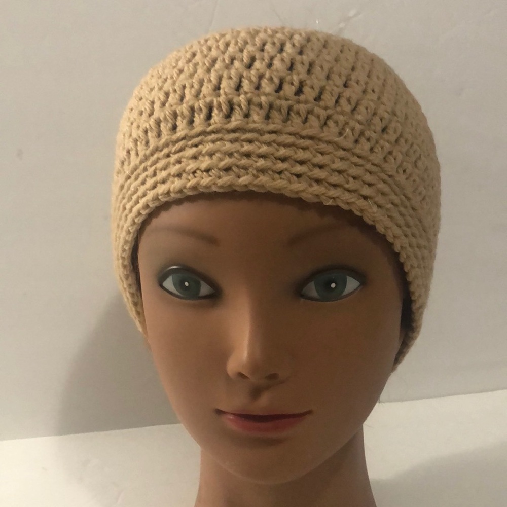 New unisex Ponytail Beanie Handmade crochet